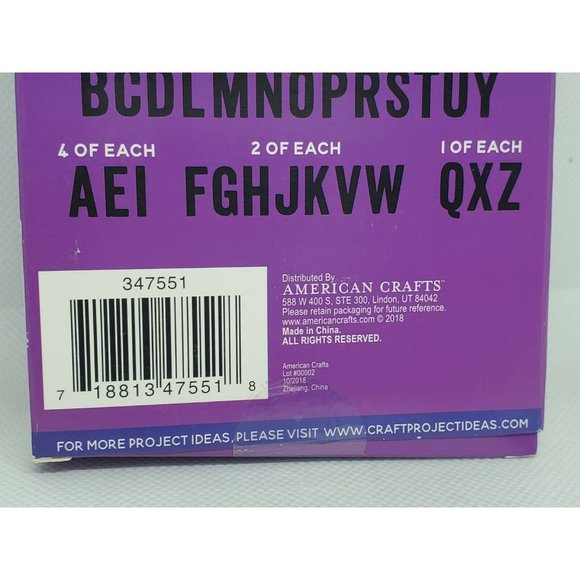 68 Mini Magnetic Alphabet Letters Black 347553 ~ School Home Learning  1.75” Tal - Picture 5 of 7